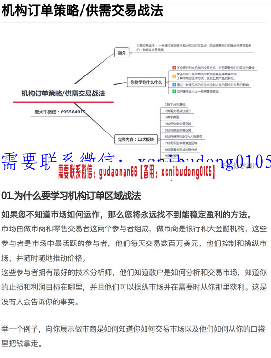 机构订单策略／供需交易战法电子书114页